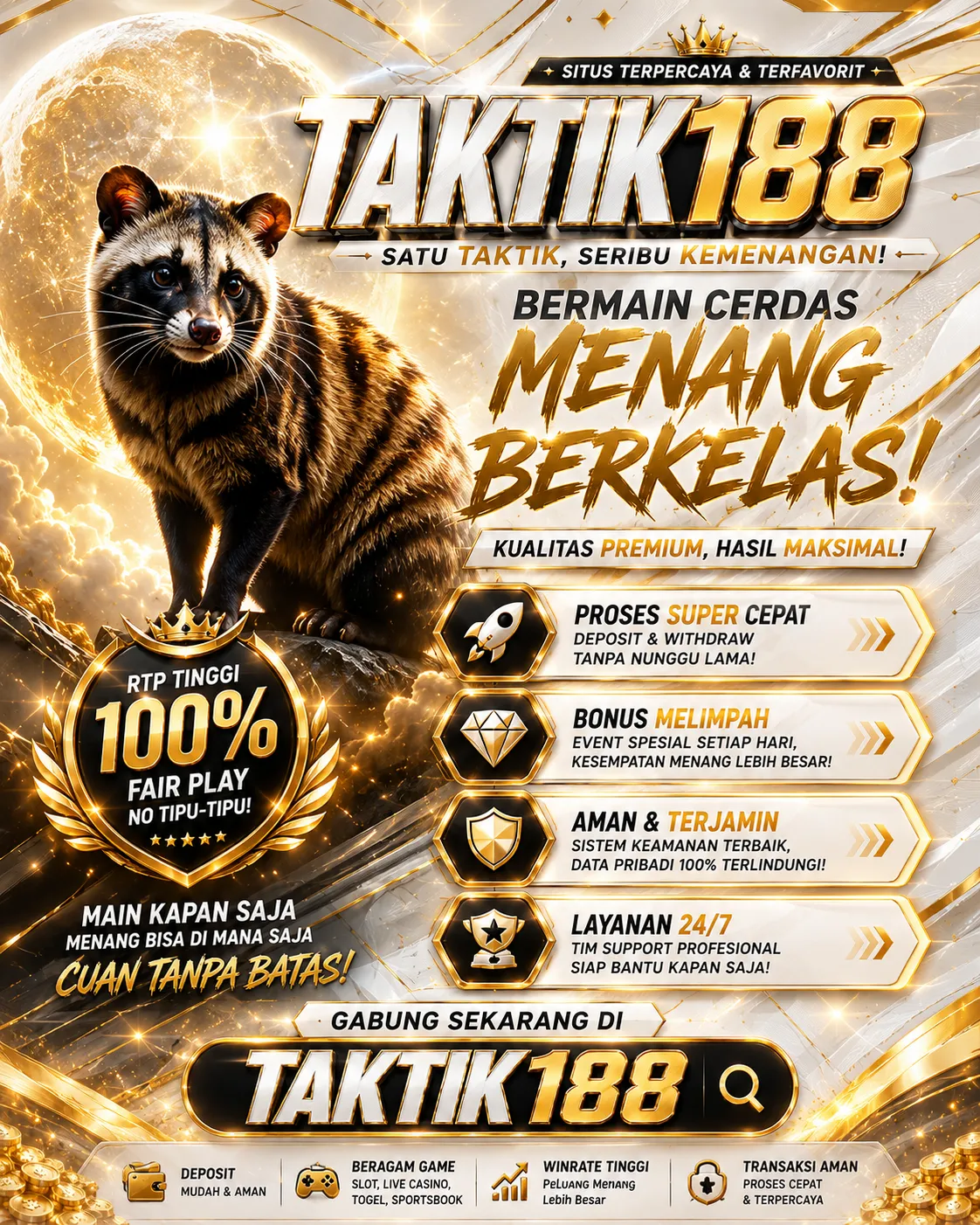 TAKTIK188 Banner